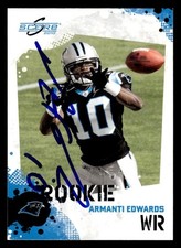 2010 Score Football #320 Armanti Edwards Signed Autograph (no COA)