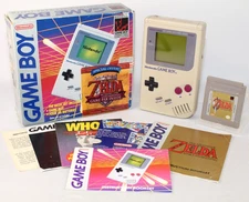 Nintendo Game Boy System DMG-01 Complete CIB RARE Zelda LA Bundle! Matching S/N!