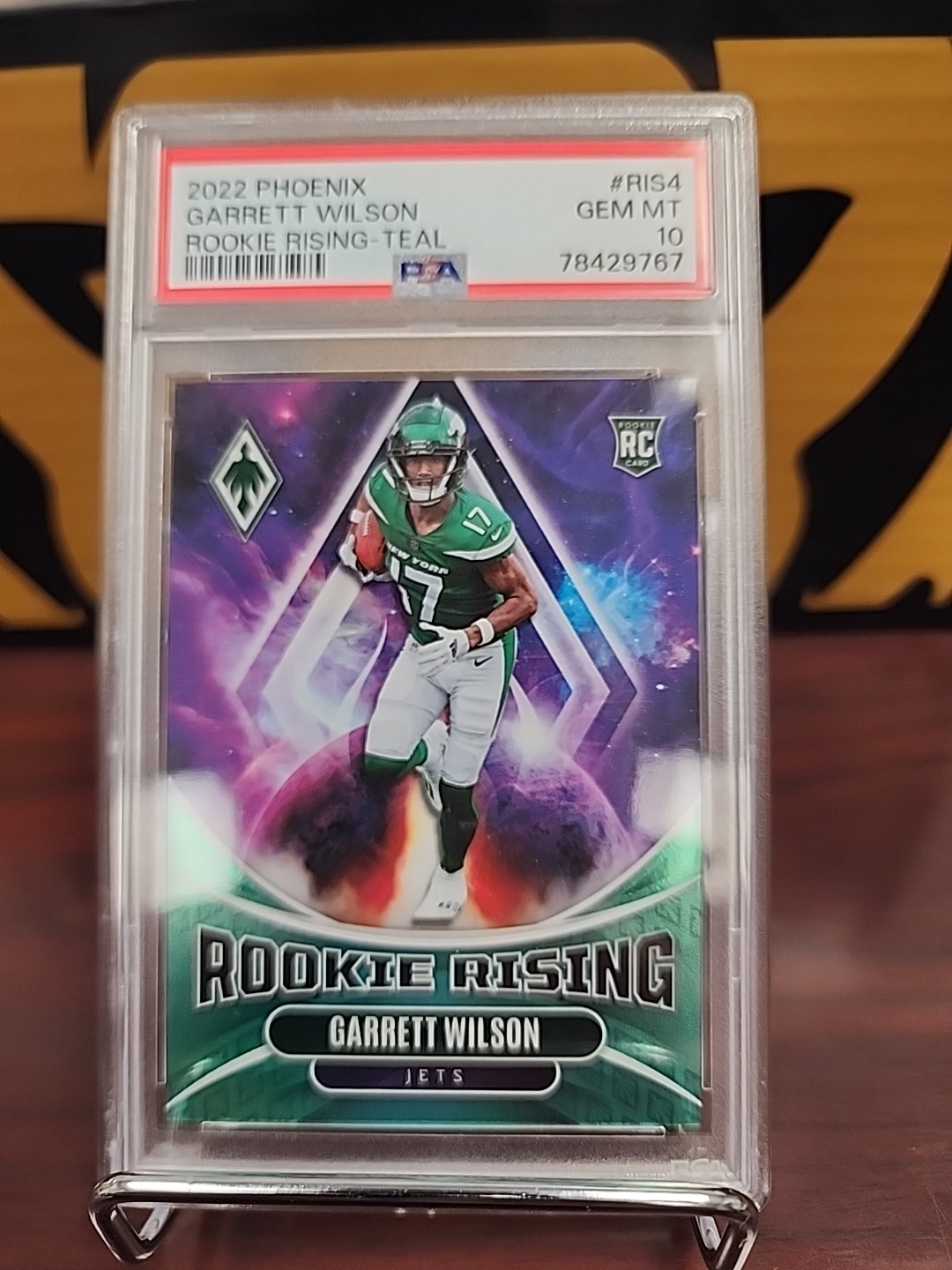 Garrett Wilson Panini Phoenix Rookie Rising #RIS4 Teal