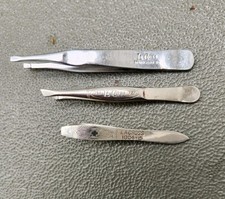 Vintage Lot of 3 La Cross Tweezers 1004-15, 727