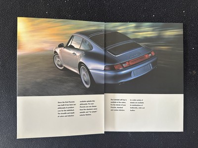 Porsche 911S カタログ 1996 Porsche COLOR Chart US Brochure 911 Carrera C4S 993 Turbo
