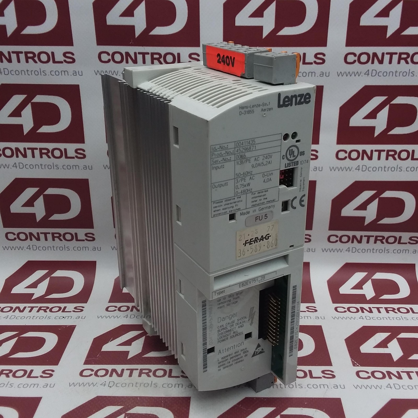 E82EV751-2B | Lenze | 8200 Vector Drive, Frequency Inverter, 50/60Hz ...