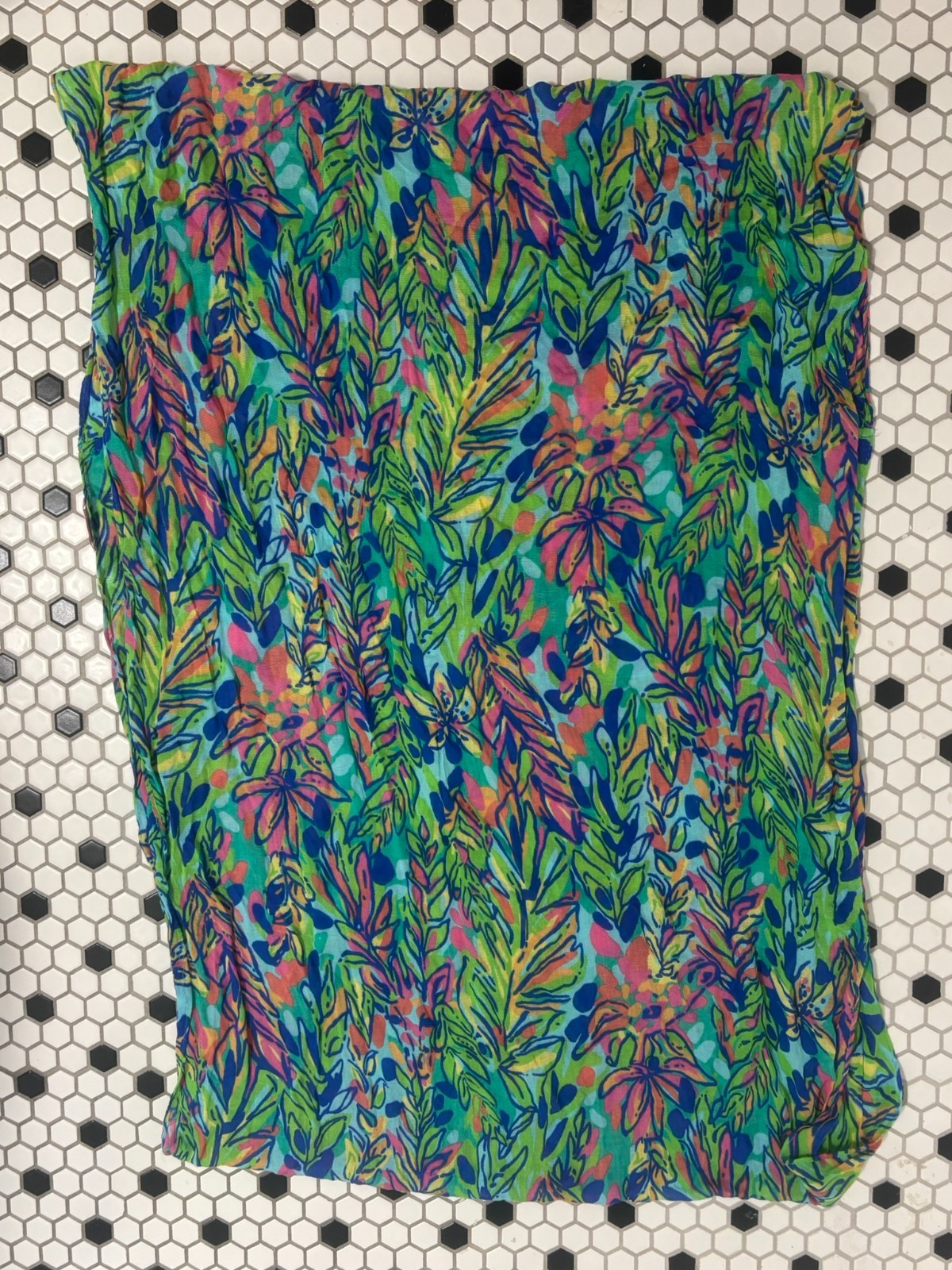 Lilly Pulitzer Infinity Multi-colored Cotton Scar… - image 4