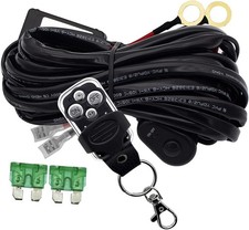 LED Lights Bar Remote Control Wiring Harness -1Leads with wireless remote