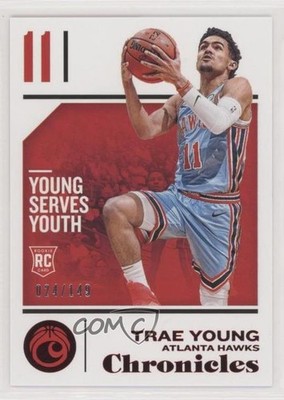 2018-19 Panini Chronicles Red 24/149 Trae Young #94 Rookie RC ug1