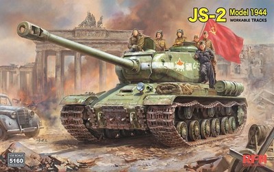 RYE FIELD 5160 1/35 Soviet JS-2 Model 1944 Heavy Tank（Workable Tracks ）Model Kit