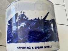 Vintage Delft Style Whale Ship “Lagoda” Mug – Capturing a Sperm Whale – Nautical
