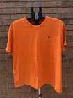POLO Ralph Lauren  Mens Size XL Orange Short Sleeve Cotton T-Shirt Pony Logo EUC