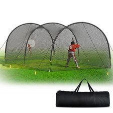 Portable Softball Baseball Batting Cage, 22x12x8 Ft Heavy Duty for Backyard Park