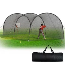 Portable Softball Baseball Batting Cage, 22x12x8 Ft Heavy Duty for Backyard Park