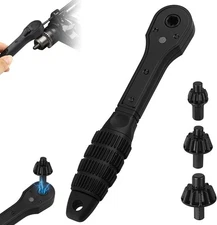 2 in 1 Drill Chuck Ratchet Two-head Spanner Key Drill Chuck Ratchet Wrench Tool
