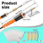 Electric Hot Knife Cutter Tool - 19 Pieces with 14 Blades - Metal Stand — photo 10