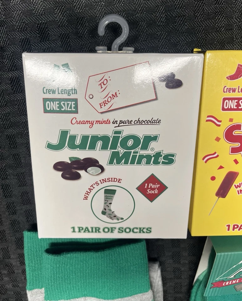 Lot of 4 Pairs of Candy Socks (Junior Mints, Andes, Sugar Daddy) - Image 4 of 4