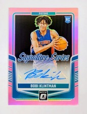 Bobi Klintman SSP 2024-25 Donruss Optic Signature Series Pink Prizm Auto /25 RC