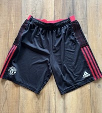Adidas Manchester United 2021/22 Training Shorts Men's Large Black/Red GR3793