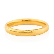 22ct Gold Wedding Band Vintage Size I