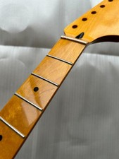 Big head 22 fret 25.5inch Yellow Gloss Maple electric guitar neck parts Replace