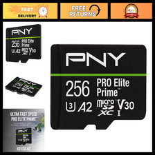 256GB MicroSDXC Card - Ultra-Fast 200MB/s Read, 150MB/s Write, 4K UHD, UHS-I, A2