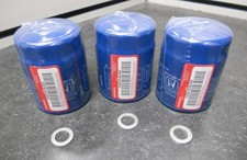 Genuine Honda / Acura Engine Oil Filter + Washers 15400-PLM-A02 - Set Of 3