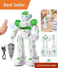 Rechargeable Gesture-Controlled RC Robot for Kids Ages 4-8 - Educational Fun