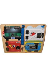 Melissa and Doug Lock And Latch Board Preschool Learning Tool Interactive Toy
