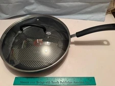 NEW T-FAL ULTIMATE Hard Anodized TITANIUM NON STICK THERMO SPOT 12" COV FRY PAN