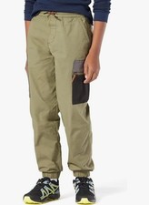 Levis Signature Outdoors Cargo Joggers Boys Small Olive Green NWT