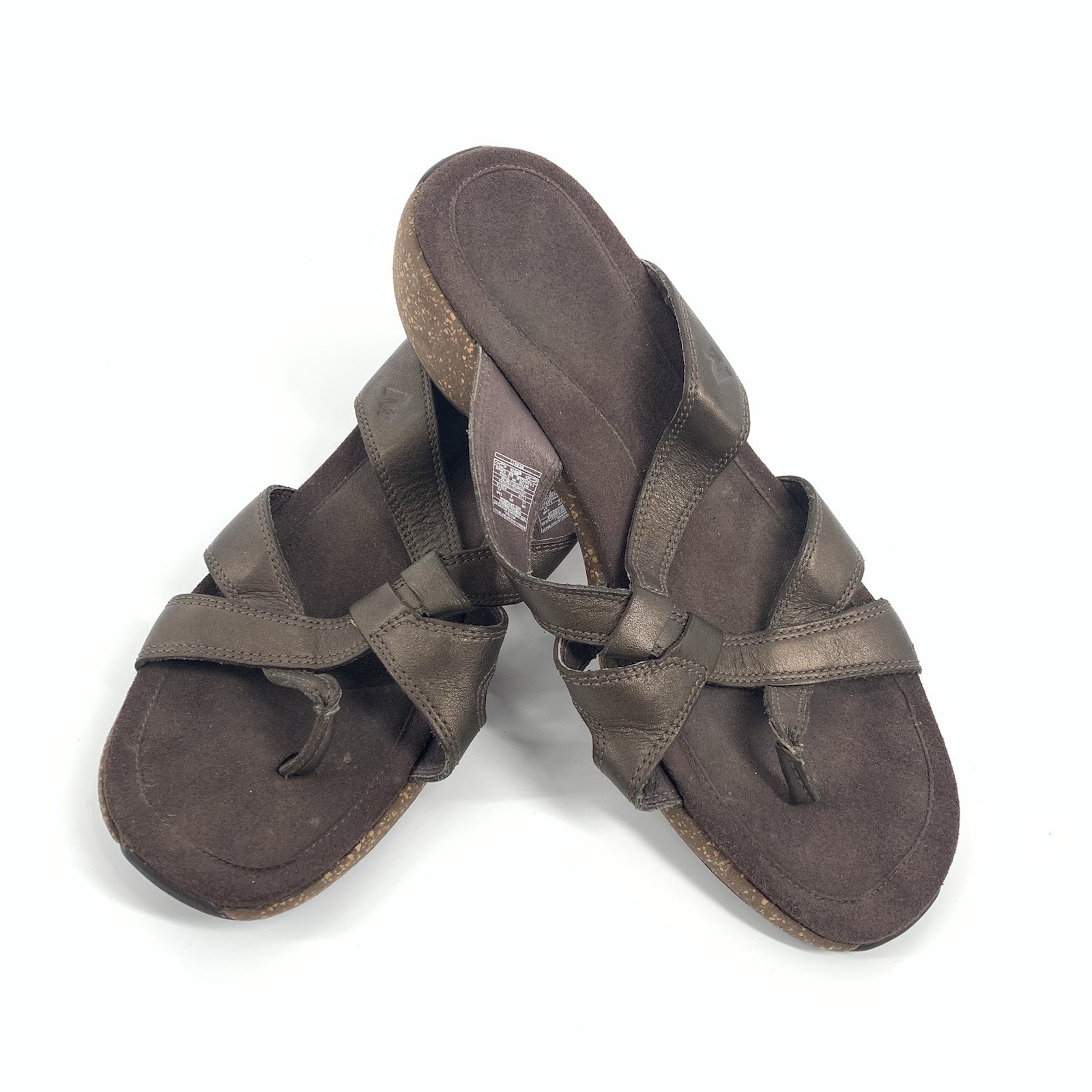 Sandali comodi Merrell Pesaro meridiana cinturino incrociato pelle 10 marrone bronzo