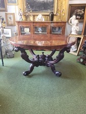 Tavolo a cestello Genovese metà 800 legno mogano