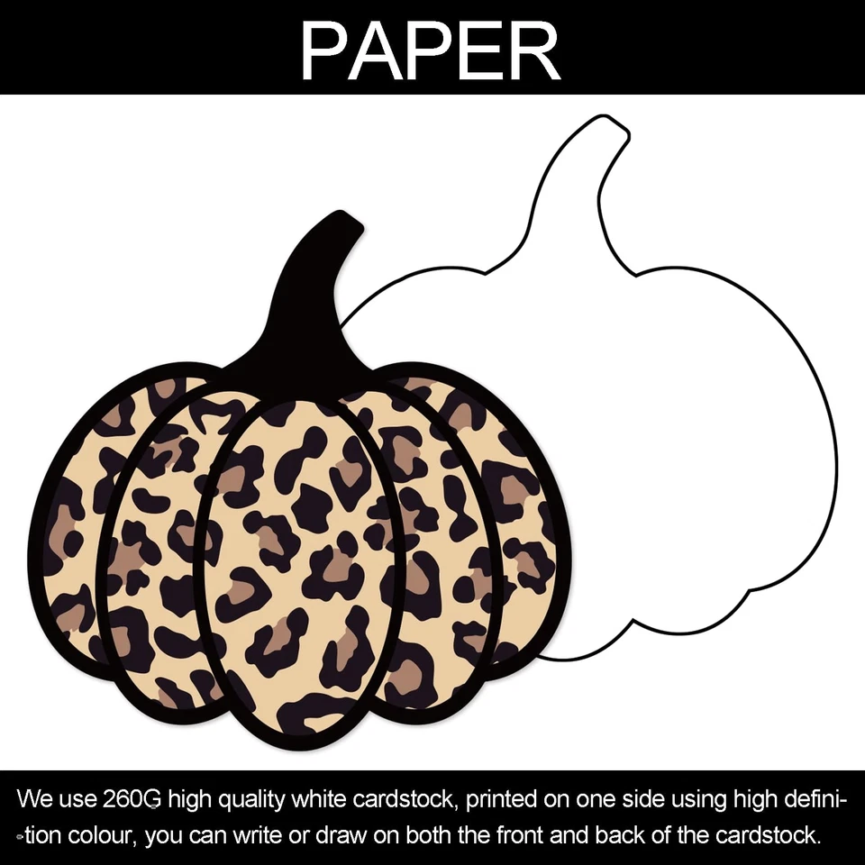 4FT Black White Autumn Bulletin Board Decoration Set Stylish Pumpkin Farm Bul... - Image 4 of 4