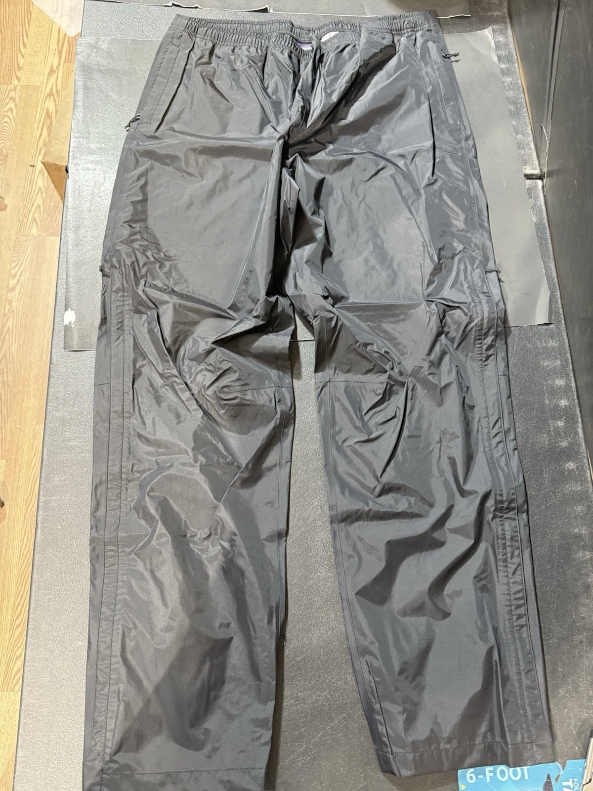 Patagonia Pants Mens XL Black H2No Rain Shell Waterproof Hiking Outdoor
