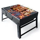 BBQ Barbecue Grill Portable Foldable Charcoal Grill for Outdoor Stainless Steel