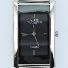 Orologio M&M Primo Emporio Donna Nero Rettangolare Maglia Milano Acciaio Quartz