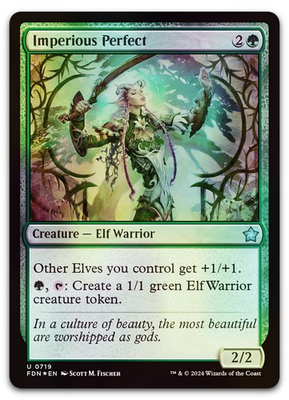 #ad Imperious Perfect #719 Foil NM Foundations FDN Magic MTG $3.49