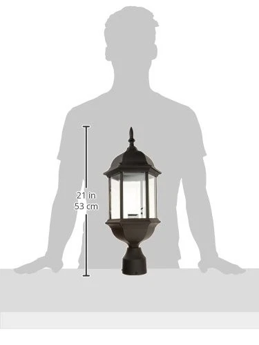  2976-BK Devonshire Outdoors, 20 inch, Black 20in H Post Lantern - Picture 7 of 7