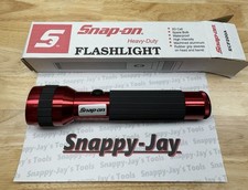 Snap-on Tools Vintage 2d Cell Incandescent Water Proof Flashlight Ecf200a Wbox