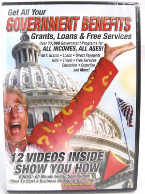 Mattew Lesko Get all Your Government Benefits Grants, Loans & Free Services DVD