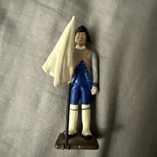 Vintage TOY SOLDIERS AMERICAN REVOLUTION FRENCH W/ White Flag