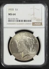 1935 P Peace Silver Dollar NGC MS-64