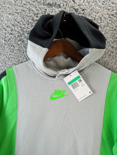 Nike Hoodie Boys Youth XL Black Green Hooded Pullover Sweatshirt Lot Of 2 Pairs - Picture 14 of 17