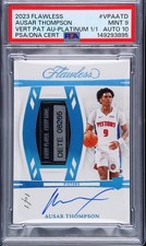 2023 Ausar Thompson Flawless Rookie Patch Auto Platinum 1/1 RPA