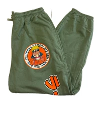 Naruto Ramen eating men's green sweat pants joggers Hidden Leaf Village Size 2X