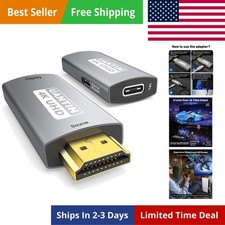 HDMI to USB C Adapter 4K 60Hz Uni-Directional HDMI Source to Type-C Display M...