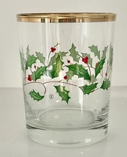 Lenox Holiday Dimension 12 Ounce Glassware Double Old Fashioned 4 1/8"