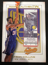 JASON COLLINS 2001-02 Fleer Authentix Second Row #102 Rookie Card RC #200/200. rookie card picture