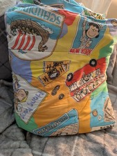 Peanuts Snoopy and the Gang Quilted Blanket Comforter SHIPS FAST