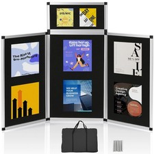 3+1 Panel Trade Show Presentation Board Double Sided Tabletop Display Board