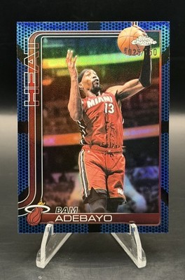 2026 Topps Chrome Update Bam Adebayo Blue Basketball Refractor /150 #35