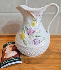 Beleek Rose Isle Garden Pitcher Visitor Centre Exclusive Bone China Ireland