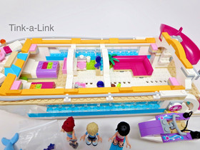 LEGO 41015 Dolphin Cruiser Yacht Friends Set Complete Seadoo Water Skiing Boat